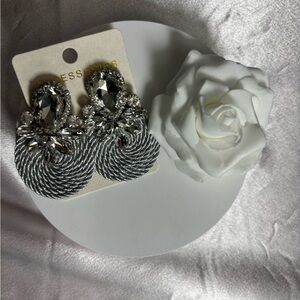 Elegant Silver Statement Earrings